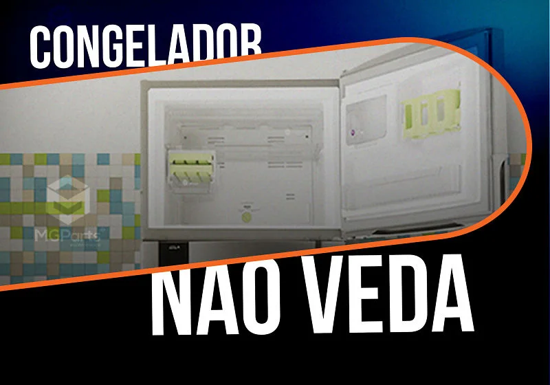 Congelador não veda