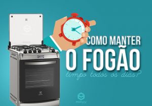 Como manter o fogão limpo.