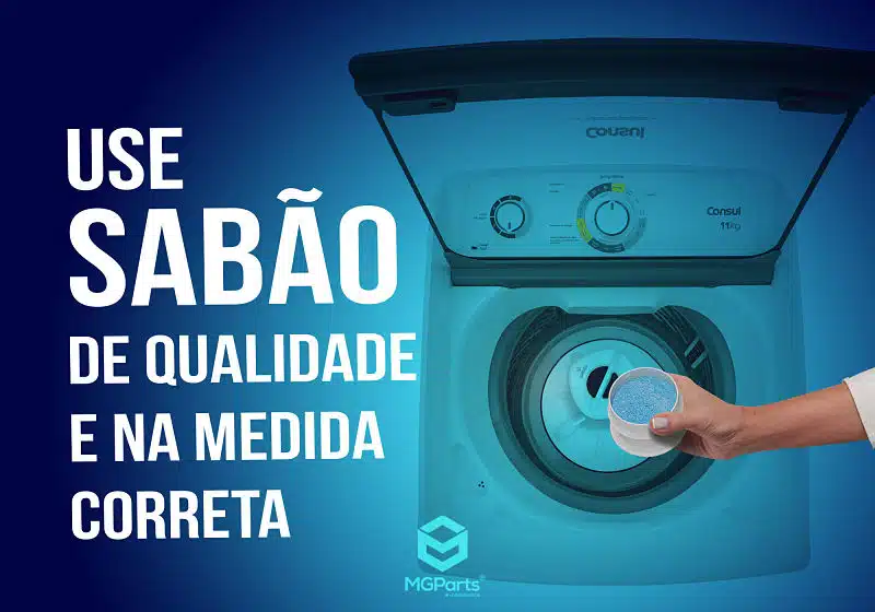 quantidade de sabão correta