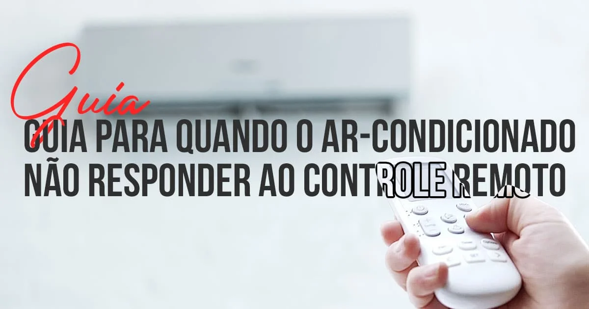 Modelo com controle do ar-condicionado na mão