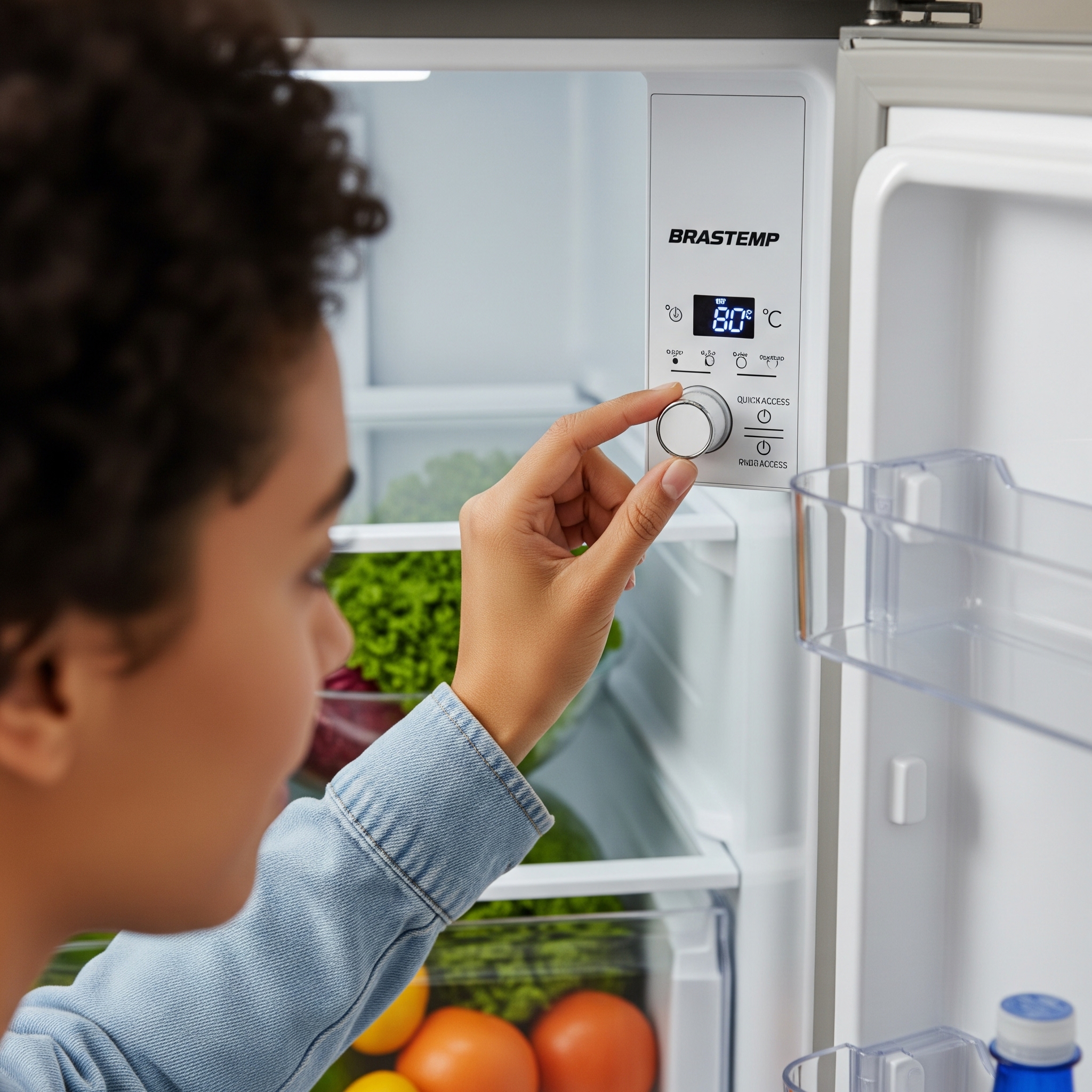 Como regular a temperatura da geladeira Brastemp frost free