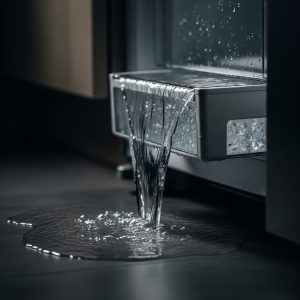 Reservatório de água da geladeira transbordando entenda!