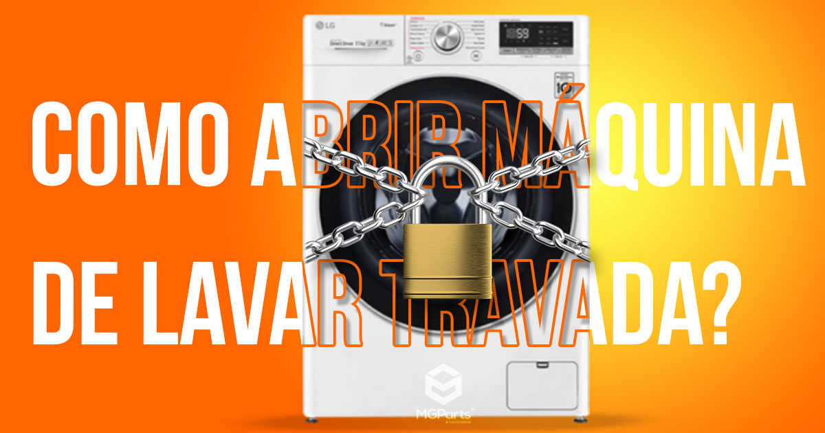 Como abrir máquina de lavar travada.