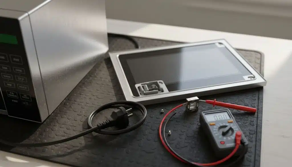 Equipamentos eletrônicos sobre uma mesa de trabalho