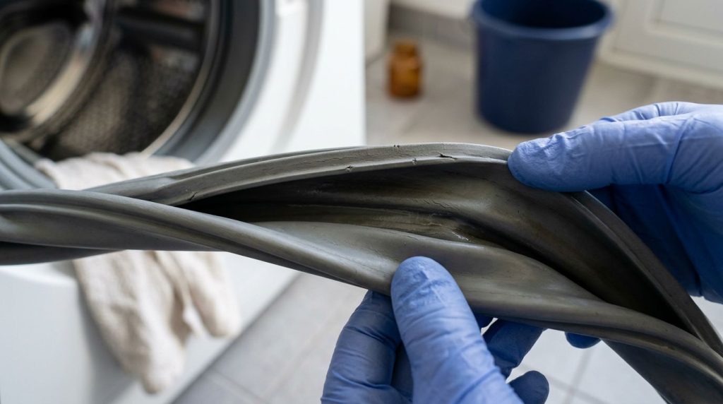 Inspeção de borracha de vedação da máquina de lavar